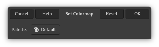 The „Set Colormap“ window