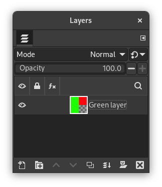 „Merge visible layers“ example