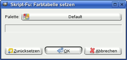 Das Dialogfenster „Farbtabelle setzen“