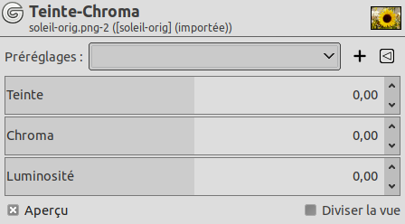 Options Teinte-Chroma