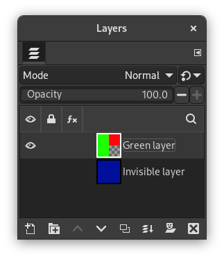 „Merge visible layers” example