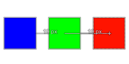 Example of equidistance snapping