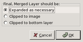 The Merge Visible Layers Dialog