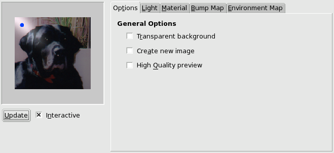 Lighting filter general options