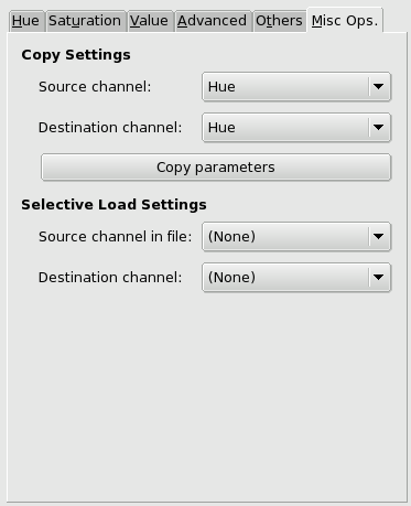 CML Explorer filter options (Misc.ops)