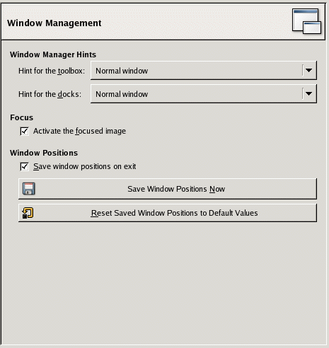 Window Management Preferences