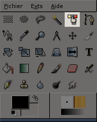 L'icône Sélection par couleur dans la Boîte à outils.