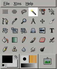 Magic Wand tool icon in the Toolbox