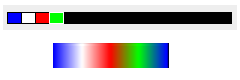 Eksempel på Palett til repeterande fargeovergang