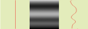 Пример фильтра Деформация с нелинейным градиентом
