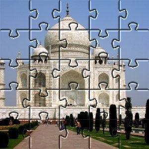 Exemple d'application du filtre Puzzle