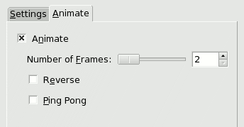 IWarp filter options (Animation tab)