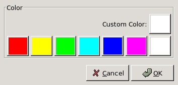 Opciones del filtro Colorear