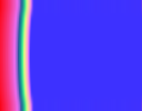 Ilustracja efektów trzech rodzajów okresowości gradientu, przy wykorzystaniu gradientu Abstract 2.