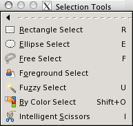 The Selection tools