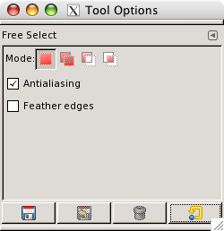 Tool Options for the Lasso tool