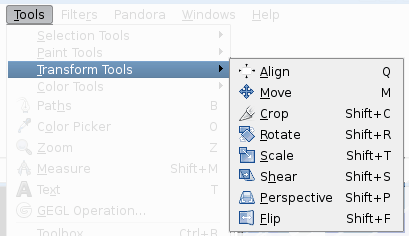 An overview of the transform tools