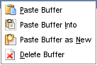 The “Buffers” context menu