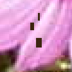 En el centro, suavizado = 0 : no se seleccionan los agujeros de más de 1 píxel.