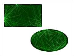 「粒子の軌跡」フィルタの使用例