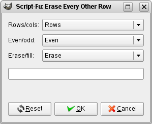 “Erase Every Other row” options