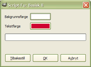 Innstillingar for filteret «basisk II»