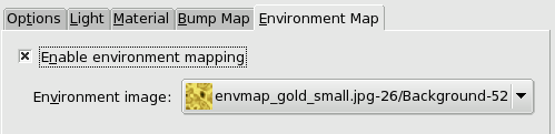 «Environment Map» options