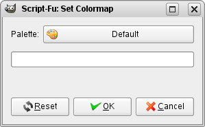 The «Set Colormap» window