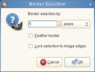 The «Border» dialog window