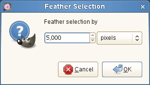 The «Feather Selection» dialog