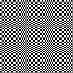 Ejemplo del filtro «Tablero de ajedrez»