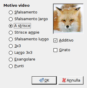 Opzioni del filtro video