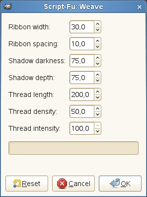 Weave filter options