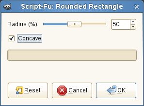 The Rounded Rectangle dialog