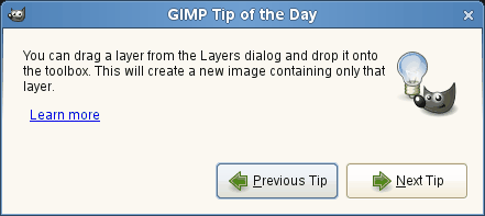 Tip of the DayDialog window