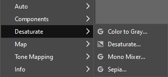 The „Components“ submenu