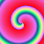Spiralförmige Farbverläufe