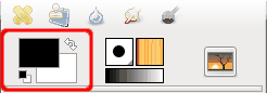 Foreground/Background Colors Area in the Toolbox