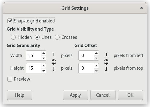 Grid options