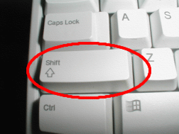 Introducing the Shift-key