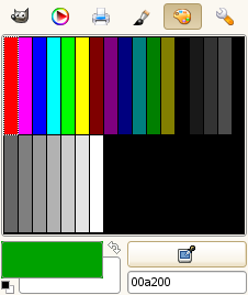 Selector de paleta de color