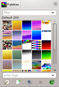 The ”Palettes” dialog