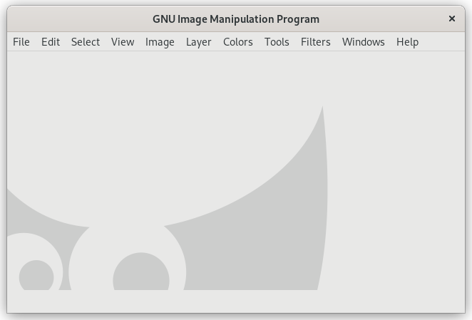 New Look of the image window in GIMP 2.6