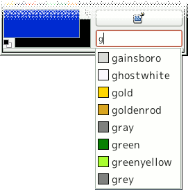 CSS 色名表示の例