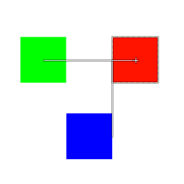 Example of bounding box snapping