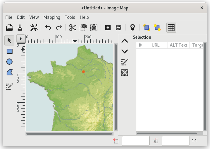 Opções de filtro do mapa de imagens