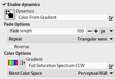 How to use a gradient with a drawing tool