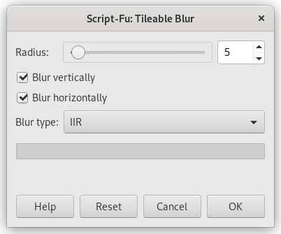 «Tileable Blur» filter options