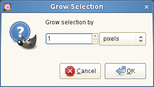 The «Grow Selection» dialog window