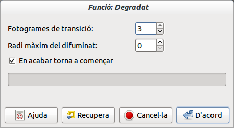Opcions de «Degradat»